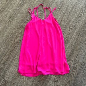 Bright pink, women’s dress